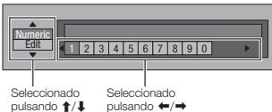 PIONEER BDP-430 - El procedimiento de operación para introducircterlesmanualmente - 1
