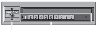 PIONEER BDP-430 - Bedienung fur manuelles Eingeben von Zeichen - 2