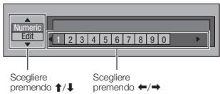PIONEER BDP-LX54 - Procedura por l'inserimento manuale dei caratteri - 2