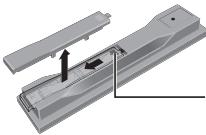 PIONEER BDP-LX54 - De batterijen in de afstandsbedieningplaatsen - 1