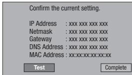 PIONEER BDP-LX54 - Changement des réglages de communication - 2