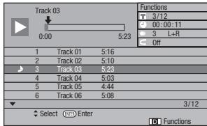 PIONEER BDP-LX54 - Wiedergabe durch Wahlen eines Tracks - 1