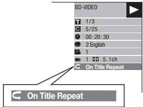 PIONEER BDP-LX54 - Lecture repétée d'un titre ou d'un chapitre (Lecture en boucle) - 2