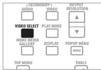 SECONDARY AUDIO VIDEO OUTPUT RESOLUTION VIDEO SELECT PLAY MODE HOME MEDIA GALLERY DISPLAY POPUP MENU MENU TOP MENU TOOLS