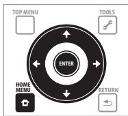 TOP MENU TOOLS ENTER HOME MENU RETURN