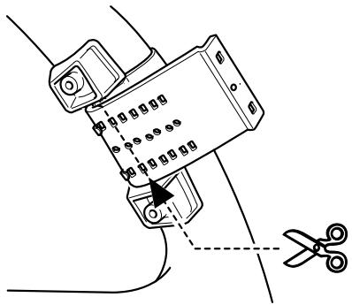 PIONEER DEH-P8400MP - Den überschüssigen Teil des Riemens in der Mitte des Innenhalters abschneiden. (Abb. 9) - 1