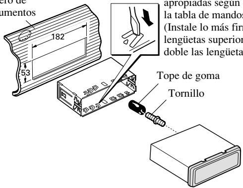 PIONEER DEH-P8400MP - Instalación con tope de goma - 1