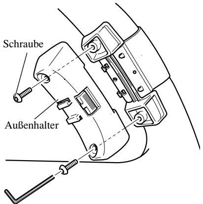 PIONEER DEH-P8400MP - Den Außenhalter auf dem Innenhalter installieren und mit Schrauben. (Abb. 10) - 1