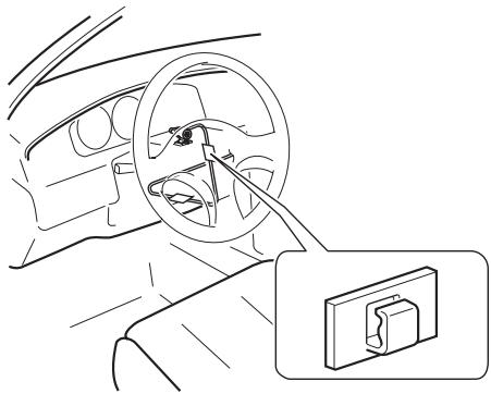 PIONEER AVIC-F320BT - - Montieren Sie den Mikrofon auf der Lenksäule. - 2