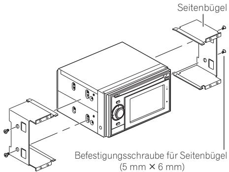 PIONEER AVIC-F320BT - Entfernen Sie die Seitenbügel. - 1