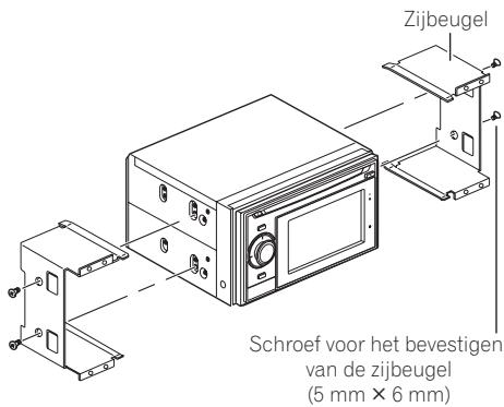 PIONEER AVIC-F320BT - Verwijder de zijbeugels. - 1