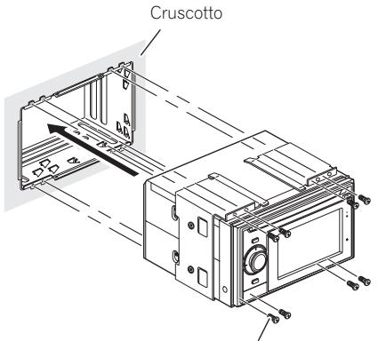 PIONEER AVIC-F320BT - Installare questo unità di navigazione e fissare le viti. - 1