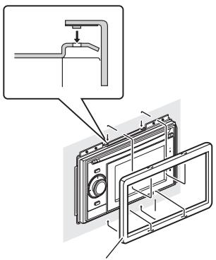 PIONEER AVIC-F320BT - Install the holder into the dashboard. - 3