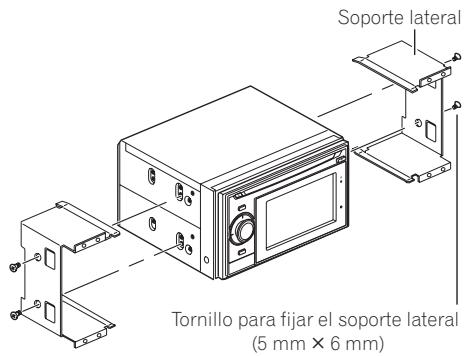 PIONEER AVIC-F320BT - Retire los soportes laterales. - 1