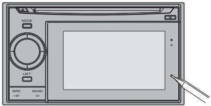 PIONEER AVIC-F320BT - Press the RESET button while the detachable device is attached. - 1