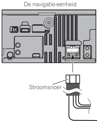 PIONEER AVIC-F320BT - Het stroomsnoer aansluiten (2) - 1