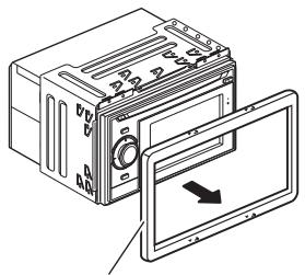 PIONEER AVIC-F320BT - Entfernen Sie den Abdeckring. - 1