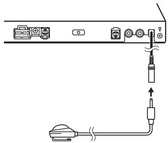 PIONEER AXM-P8000 - Plug the microphone into the microphone input jack on this unit. - 1