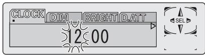 PIONEER AXM-P8000 - Press ◀◀ or ▶▶ to select the segment of the clock display you wish to set. - 1