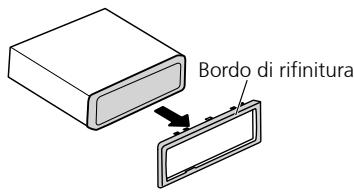 PIONEER DEH-P8100BT - Rimozione o applicazione del bordo di rifinitura - 1