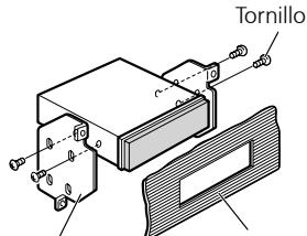 PIONEER DEH-P8100BT - Apriete los dos tornillos en cada bajo. - 1