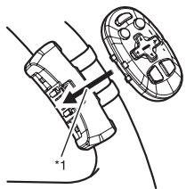PIONEER DEH-P8100BT - Install the remote control unit in the holder. - 1