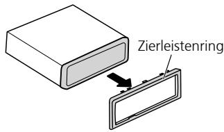 PIONEER DEH-P8100BT - Abnehmer und Anbringen des Zierleistenrings - 1