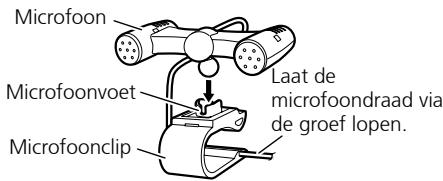 PIONEER DEH-P8100BT - Monteer de microfoon in de microfoonclip. - 1