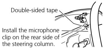 PIONEER DEH-P8100BT - Install the microphone clip on the steering column. - 1