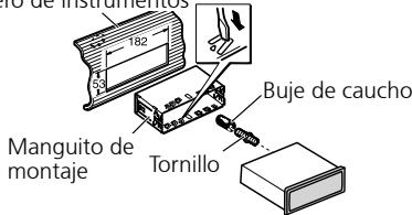 PIONEER DEH-P8100BT - Instalación con el buje de caudo - 1