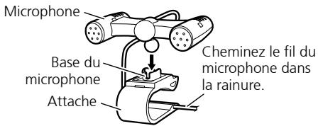 PIONEER DEH-P8100BT - Fixez le microphone sur l'attache fournie. - 1