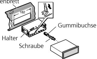 PIONEER DEH-P8100BT - Einbau mit der Gummibuchse - 1
