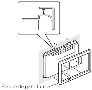 PIONEER FH-P80BT - Attachez la plaque de garniture. - 1