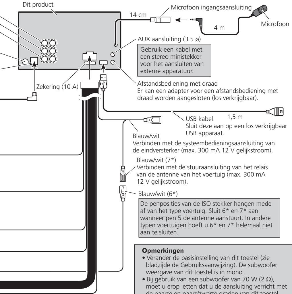 PIONEER FH-P80BT - Aansluiten van de stroomdraad - 2