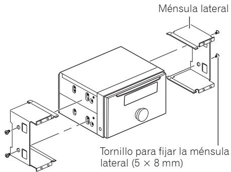 PIONEER FH-P80BT - Saque las mensulas laterales. - 1