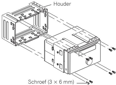 PIONEER FH-P80BT - - Verwijder de houder. - 1