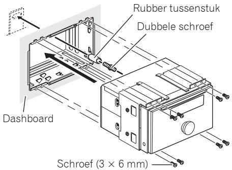 PIONEER FH-P80BT - Installer dit toestel en draai de schroeven vast. - 1