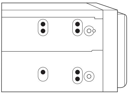 PIONEER FH-P80BT - Fixation de l'appareil sur les supports de montage d'origine de la voiture. - 1