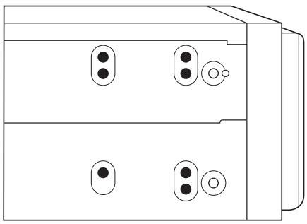 PIONEER FH-P80BT - Befestigen Sie das Gerät an der Radiomontagehalterung vom Werk. - 1