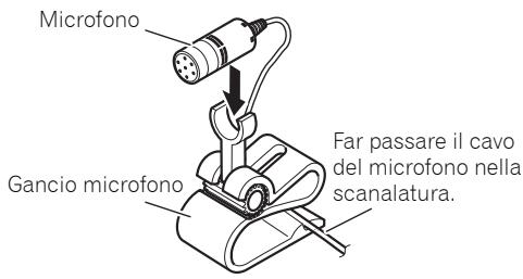 PIONEER FH-P80BT - Quando si installa il microfondo sulla colonna dello sterzo - 1