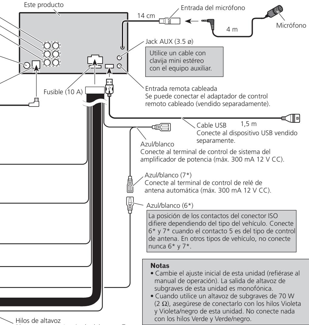 PIONEER FH-P80BT - Conexión del cable de alimentación - 2