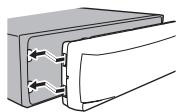 PIONEER MVH-150UI - Wiederanbringen der Frontplatte - 1
