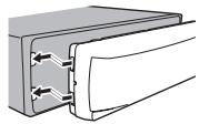 PIONEER MVH-150UI - Reinserimento del frontalino - 1