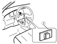 PIONEER MVH-150UI - When installing the microphone on the steering column - 3