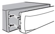 PIONEER MVH-150UI - Colocación del panel delantero - 1