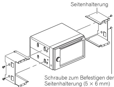 PIONEER AVH-P4000DVD - Entfernen Sie die Seitenhalterungen. - 1