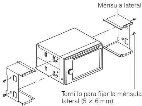 PIONEER AVH-P4000DVD - Saque las ménsulas laterales. - 1