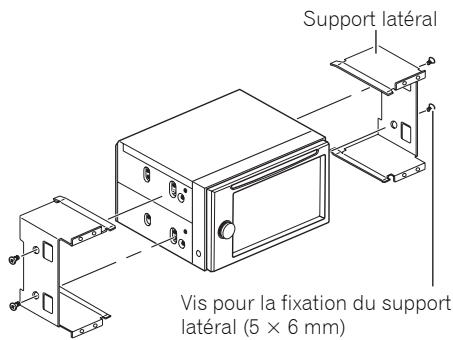 PIONEER AVH-P4000DVD - Retirez les supports latéraux. - 1