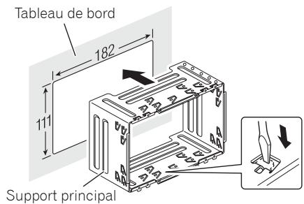 PIONEER AVH-P4000DVD - Installez le support principal dans le tableau de bord. - 1