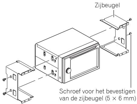 PIONEER AVH-P4000DVD - Verwijder de zijbeugels. - 1